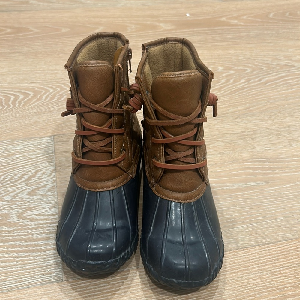 Stevie’s Duck Rain Rubber Insulated Boots youth size 3